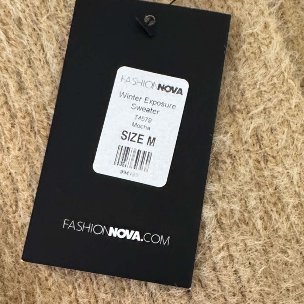Fashion Nova Mocha Sweater - Picture 2 of 8